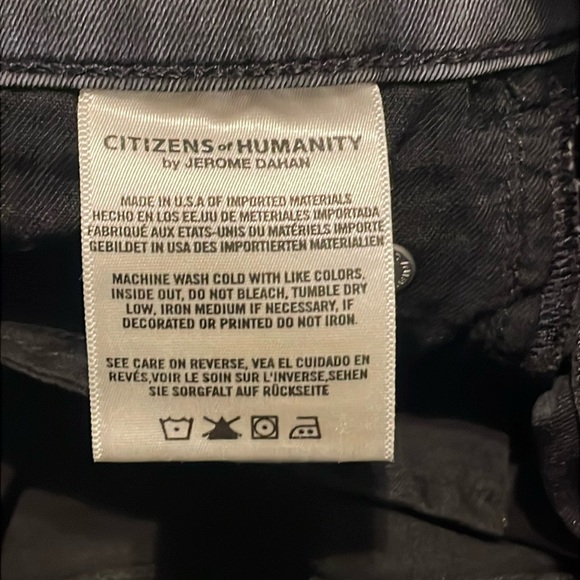 Citizens of Humanity Rocket High Rise Skinny Jeans Gray Size 27 Stretch - Picture 8 of 9